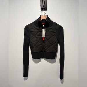 Urban Outfitters BDG Rhett Puffer Knit Cardigan Jacket S NWT